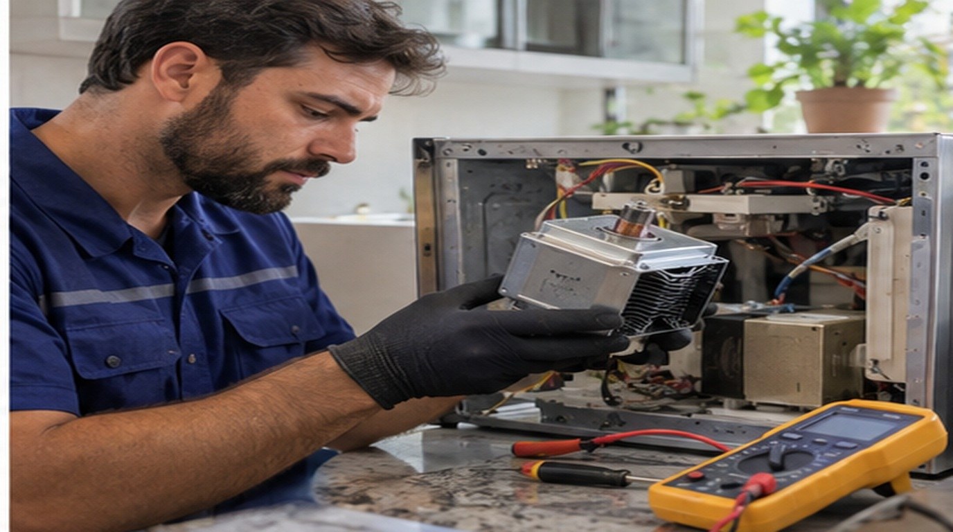 Conserto de micro-ondas em Piracicaba‑SP: troca do magnetron